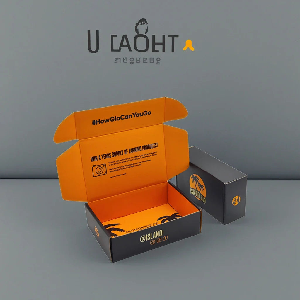 Free Design Custom Logo Eco-friendly Black Paper Mailer Box Natural Beauty Self-Care Packaging for Mailing Shipping Boxes