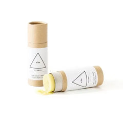 Kraft Cardboard Deodorant Tube Lip Balm Push up Cylinder Packaging Embossed Biodegradable Cosmetic Perfume Paper Tube