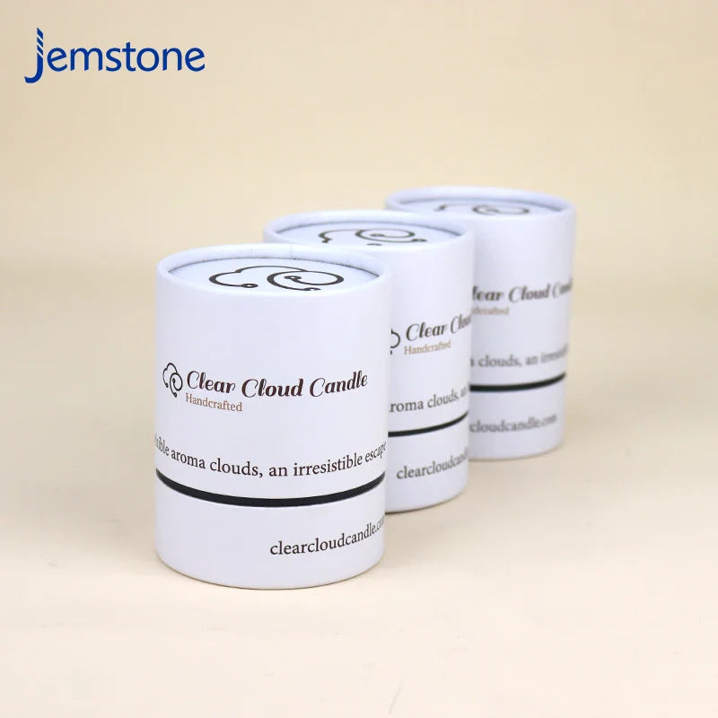Factory Custom Food Grade Tea Coffee Candle Cylinder Paper Tube  Luxury Kraft Cardboard Tube Push up Cosmetic Box Packaging