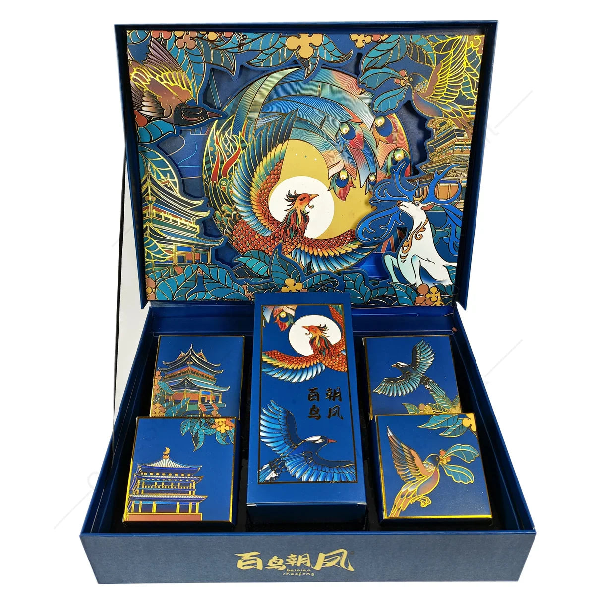 Customized Design Book Shaped Box With Ribbons Luxury Gift Boxes for Moon Cakes Packaging Food Wrapping With Cardboard Paper