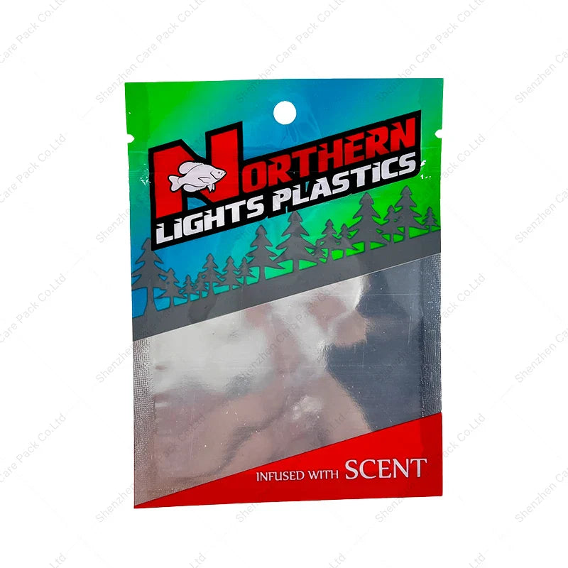 Moisture-Proof Zipper Fish Bait Pouch Top Transparent Jig Packing Fishing Lure Worm Bags with Clear Window