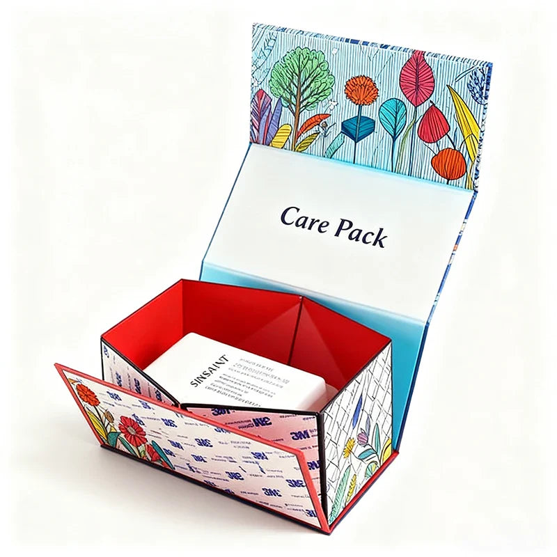 Thanks Giving Reusable Recyclable Folding Packaging Flat Folding Printing Hard Rigid Foldable Paper Box With Magnet Closure