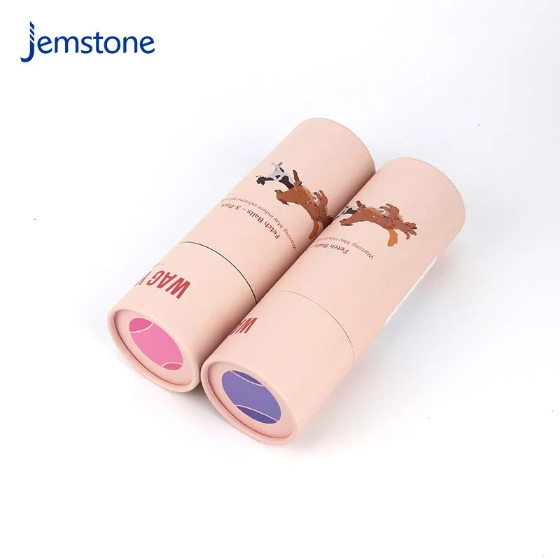 Eco-Friendly Luxury Kraft Tennis Cardboard Tube Custom Logo Dog Catch Ball Paper Cylinder Box Packaging Premium Quality Product