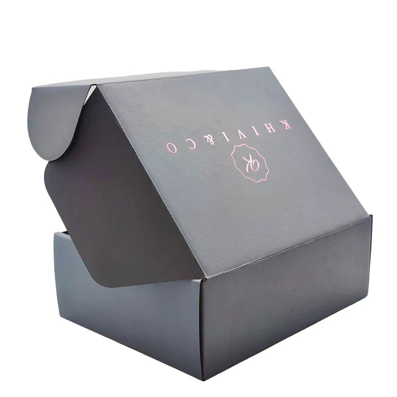 Custom Logo Cajas Corrugated Skincare Clothing Mailing Delivery Cardboard Post Paper Packaging Box Eco-Friendly Sponge Socks