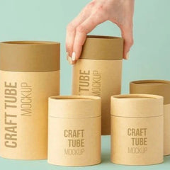 Custom Logo Eco Friendly Large Cardboard Cylinder Container Paper Tube for Clothing T Shirt Sock Scarf Packaging