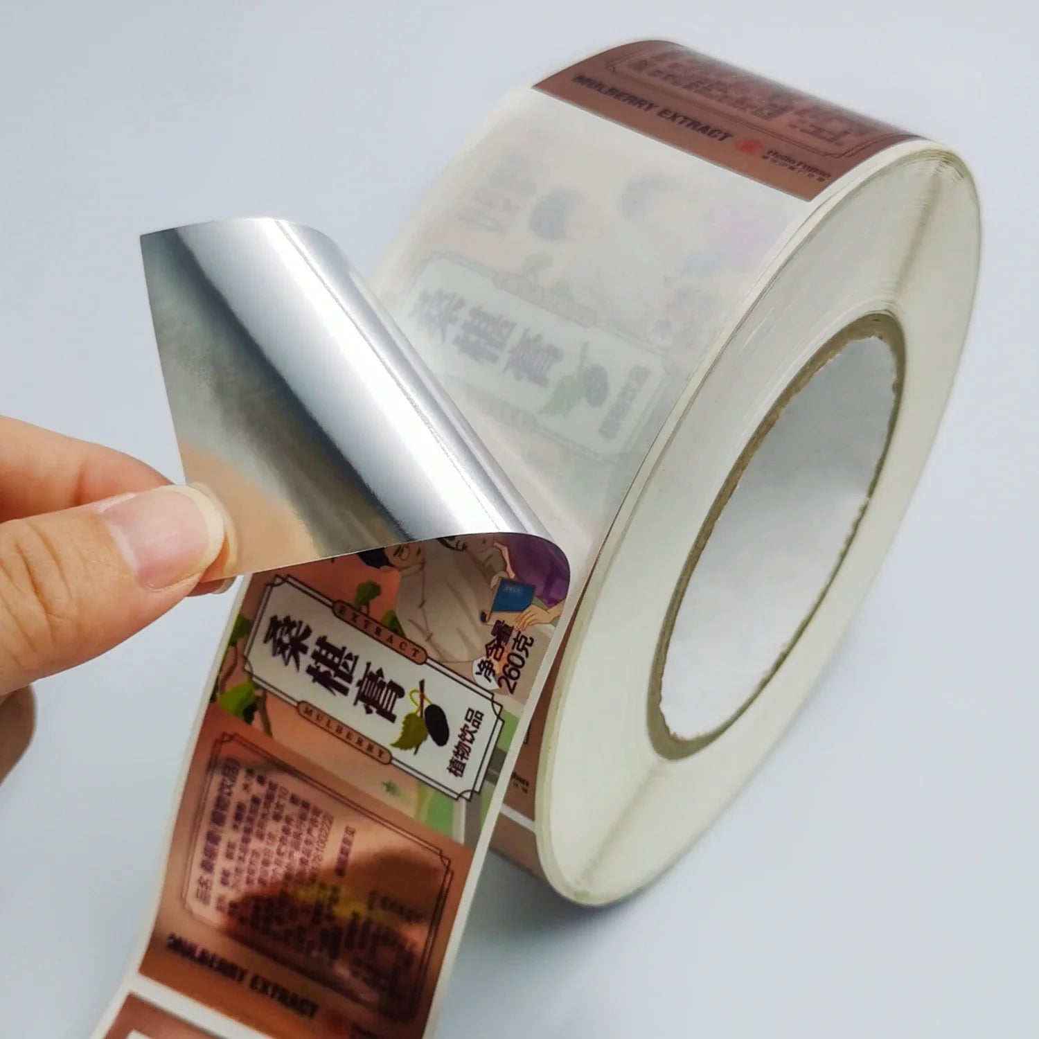 Personalized Drink Label Sticker Waterproof Customized Roll Printing Vinyl Bopp Beverage Juice Bottle with Labels for Bottle