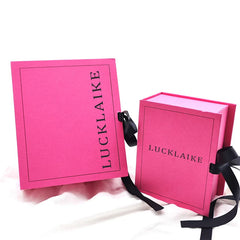 Custom Rigid Book Shaped Coffret Cajas Cardboard Packaging Paper Box Cadeau with Ribbon Boxes for Packiging