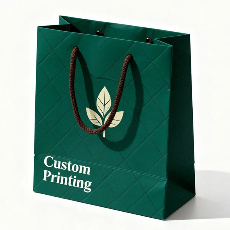 High Quality Kraft Paper Gift Clothing Boutique Recyclable Shopping Carry Carrier Bags With Twist Handles