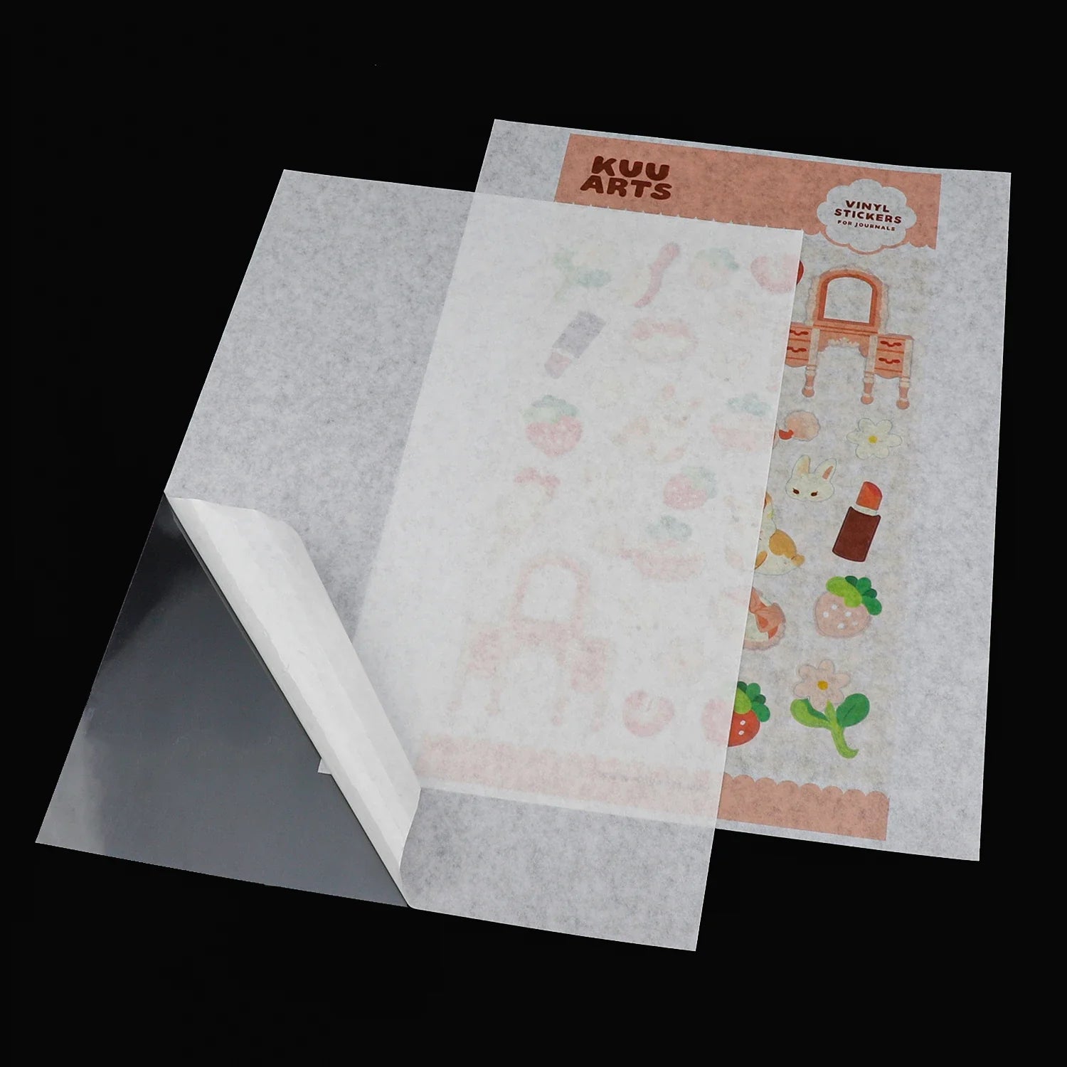 Inkjet Printable Printing A4 Washi Matte Translucent Tracing Sticker Paper With Clear Plastic Backing for Inkjet Printer