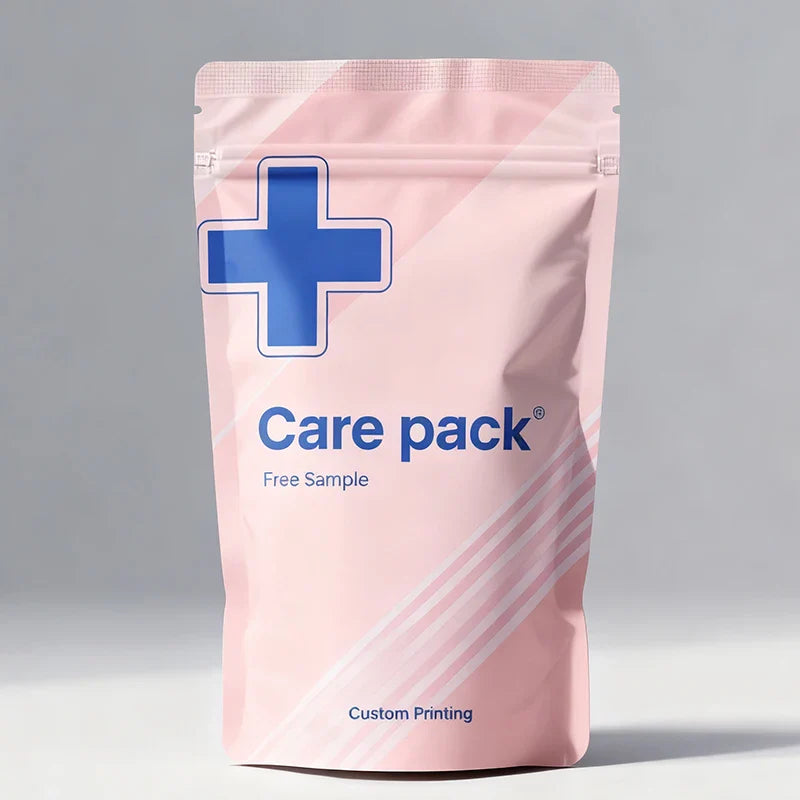 Customized PE Reusable Supplement Plastic Medicine Powder Foil Packet Doypack Vitamin Capsule Exit Packaging Bag