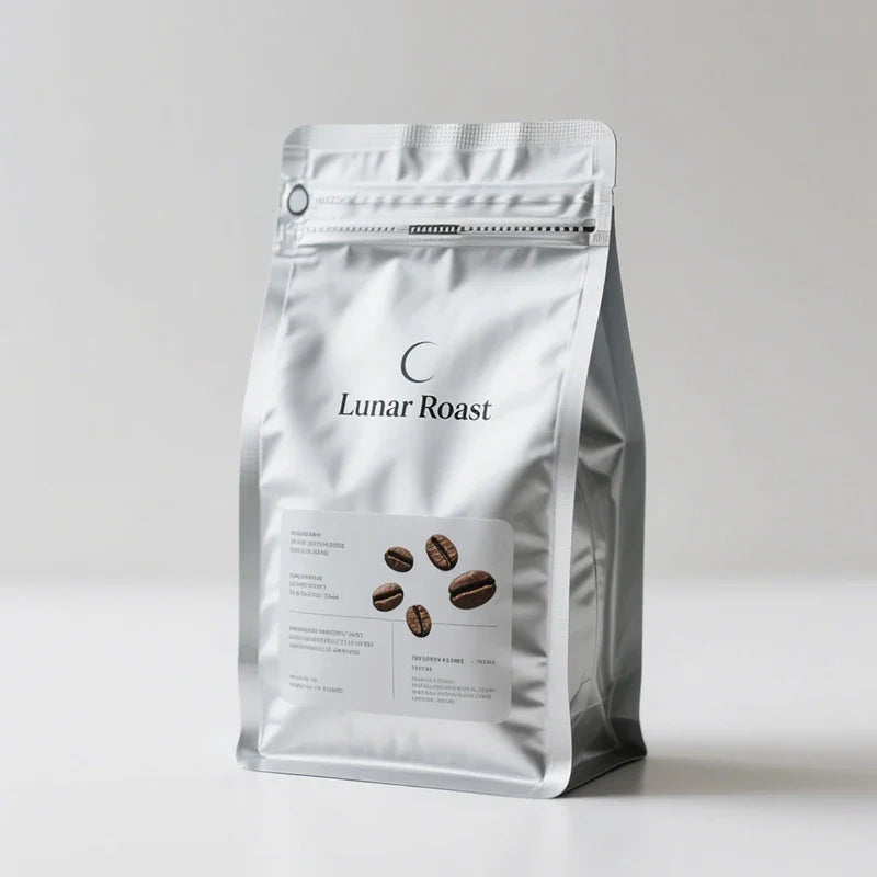 Coffee Beans Food Compostable Laminated Square Reusable Packaging Foil Coffee Bean Ground Package Zipper Bags