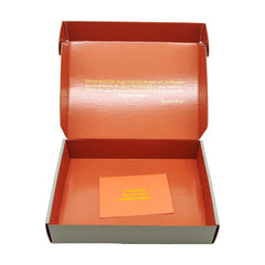 Wholesale Luxury Gold Foil Design Printed Custom Matte Grey Corrugated Cardboard Shipping Clothing Packing Box