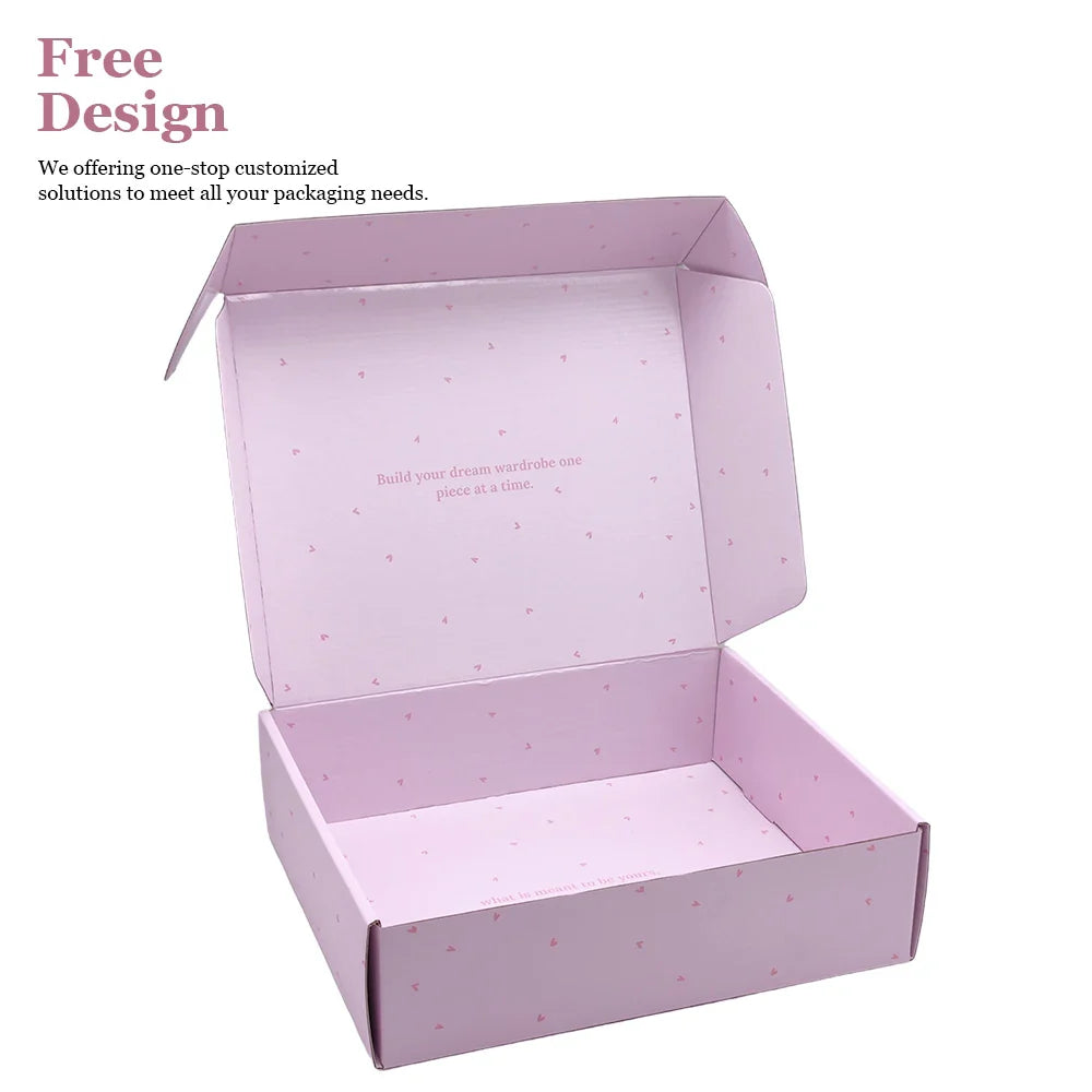 Customised Printing Recycled Foldable Kraft Corrugated Box Packaging Cosmetics Bottle Carton Paper Postal Pr Boxes for Packaging