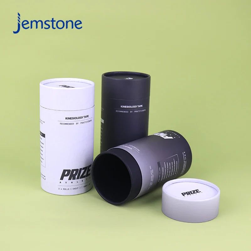 Custom Logo Eco-Friendly Kraft Clothing Scarf Cardboard Tube Prize Cylinder Packaging Luxury Round Sports Tape Paper Tube