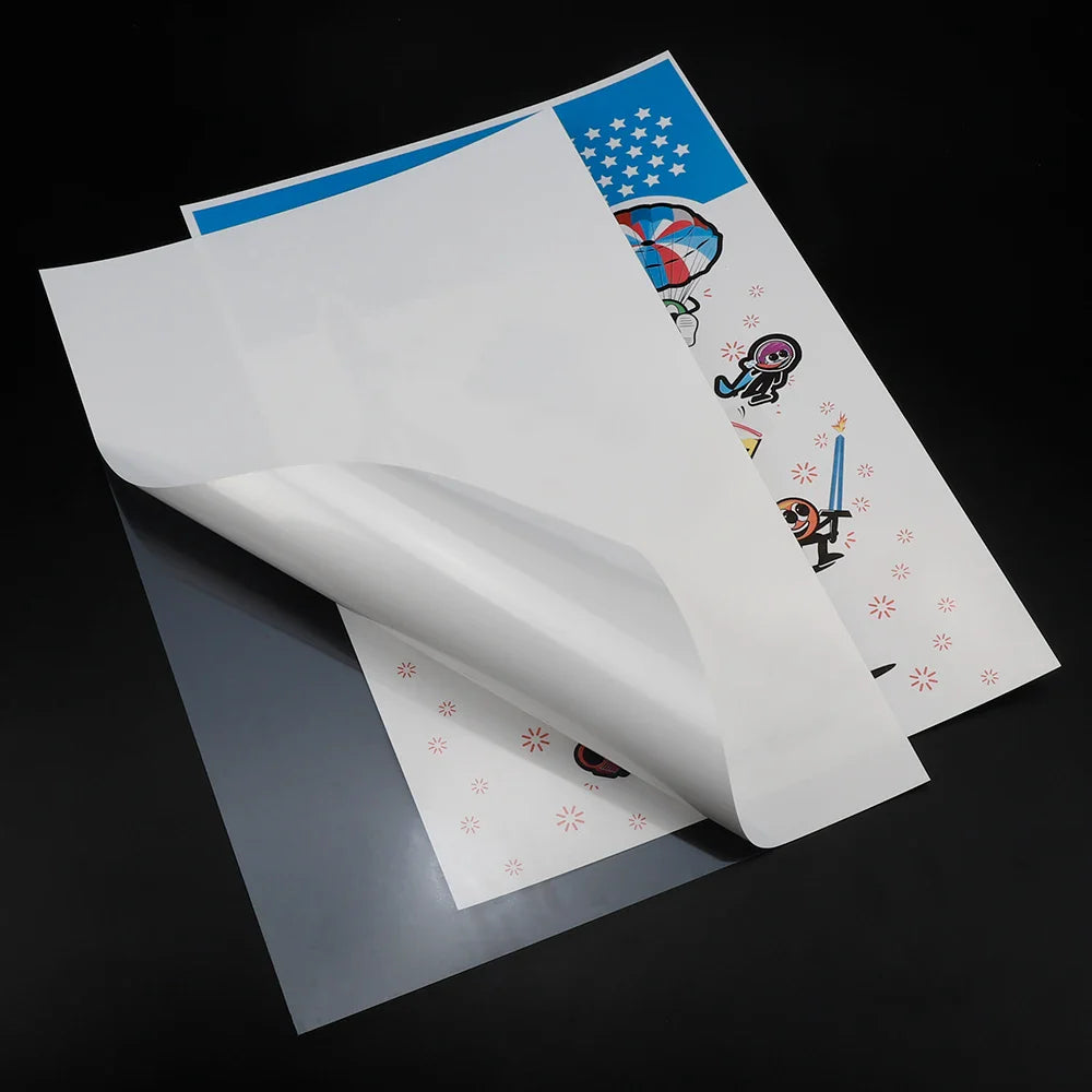 Printable Vinyl Sticker Paper With Clear Backing 8.5x11 Inch A4 Glossy Sticker Paper Matte Sticker Package for Small Business