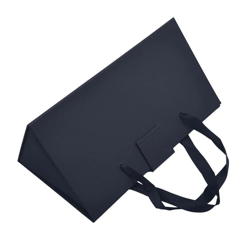 FSC Custom Gift Box Black Clothing Frosted Packaging Branded Luxury Rigid Floding Magnetic Gift Box Packaging for Clothes