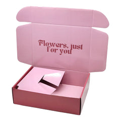 Custom Flower Boxes Matte Double-Sided Printed Paper Box for Valentine's Day Bouquet Gift Packaging Durable Carton Gift Box