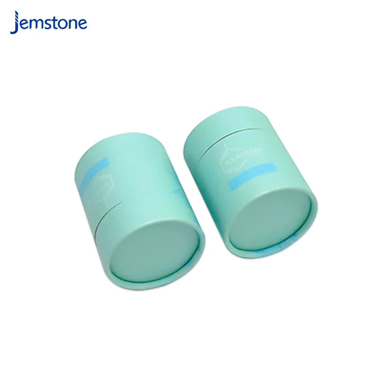 Eco Friendly Food Grade Kraft Containers Packaging Tube Box Food Paper Tube Protein Powder / Coffee