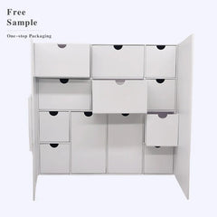 Luxury Gift Box Christmas Ramadan Eid Countdown Chocolate Cookie 24 Days Christmas Advent Calendar Packaging Box