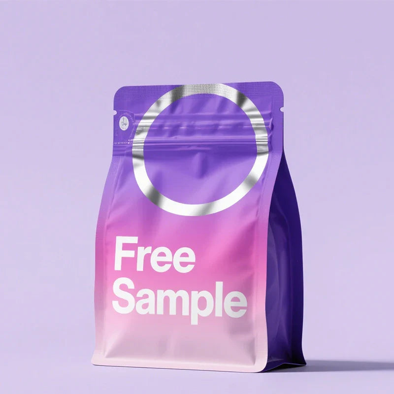 Empty Coffee Beans Flat Bottom Pouch PE Heat Seal Foil Ziplock Coffee Bag with One Way Valve