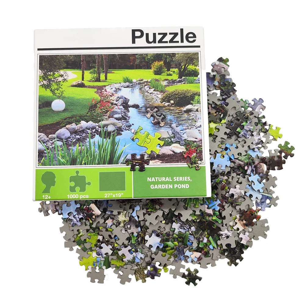 Wholesale Custom Printing Adults Jigsaw Puzzle Game 500-1000 Pieces Educational Toy Made Paper Manufactured Customized Puzzle