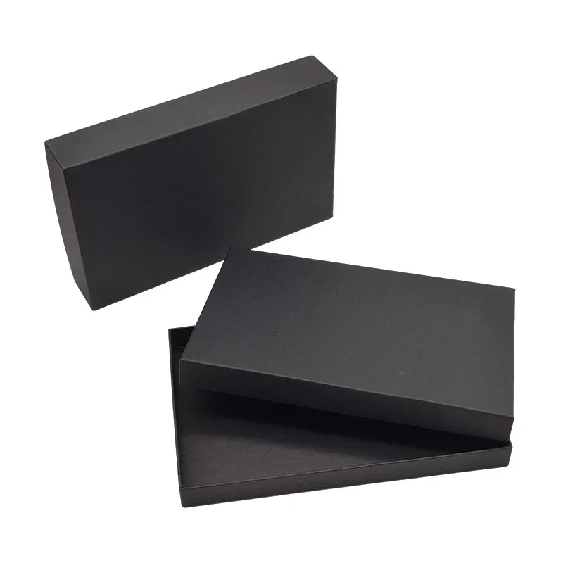 Customised UV Printing Deep Blue Hard Rigid Paper Cardboard Packaging Lid and Base Men Wallets Carteras Gift Boxes for Present