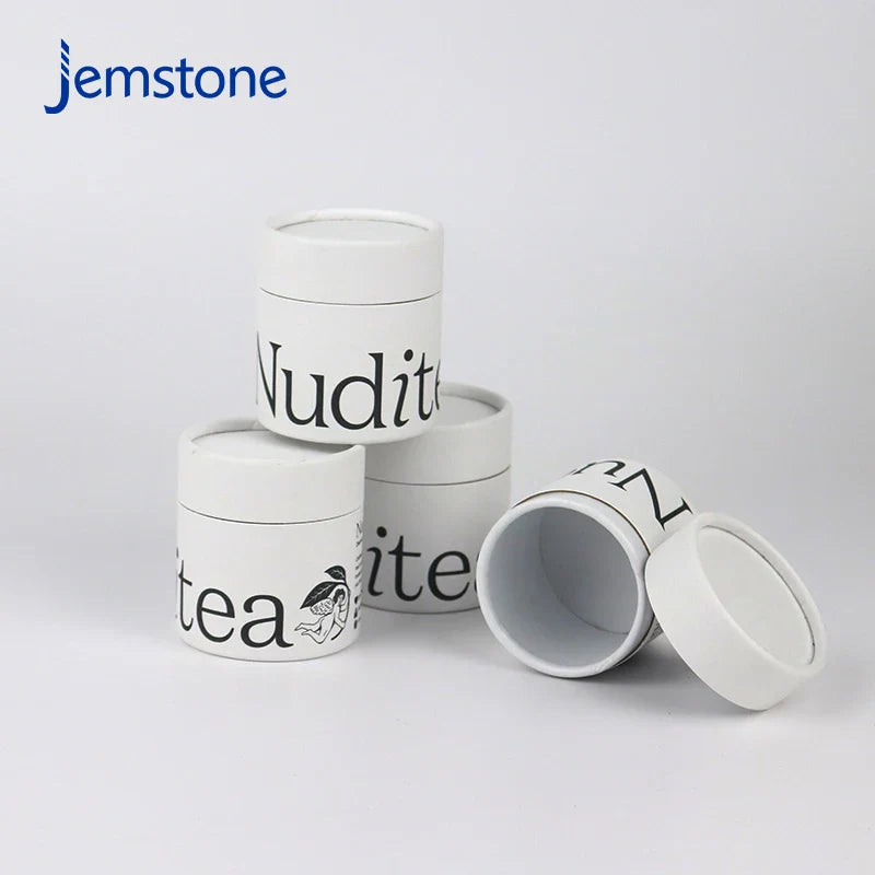 Custom Biodegradable Kraft Cardboard Food Tea Bag Powder Coffee Tube Packaging Cosmetic Perfume Candle Paper Tube