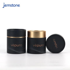 Custom Eco-Friendly Round Black Kraft Candle Cardboard Tube Box Food Tea Coffee Cylinder Packaging Cosmetic Perfume Paper Tube