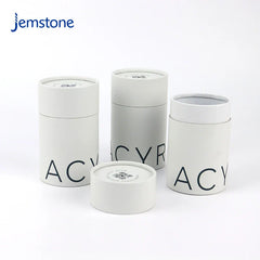 Custom Luxury Cosmetic Bottle Box Kraft Cardboard Tube Tea Coffee Cylinder Packaging Skincare Essential Oil Perfume Paper Tube
