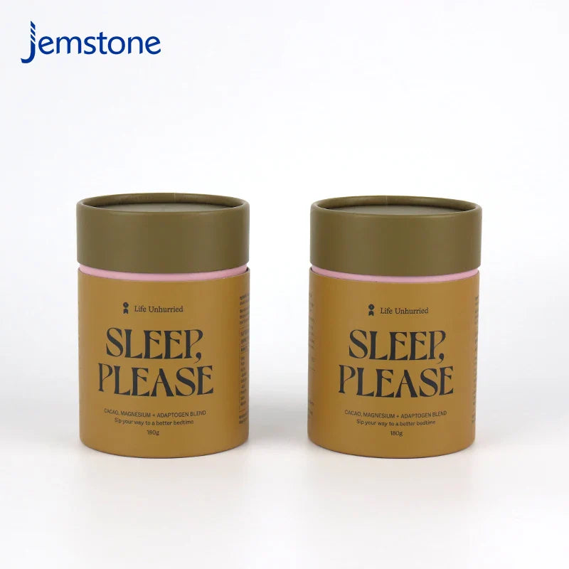 Custom Recyclable Brown Luxury Kraft Cardboard Food Tea Coffee Cylinder Box Packaging Bread Cakes Snacks Paper Tube