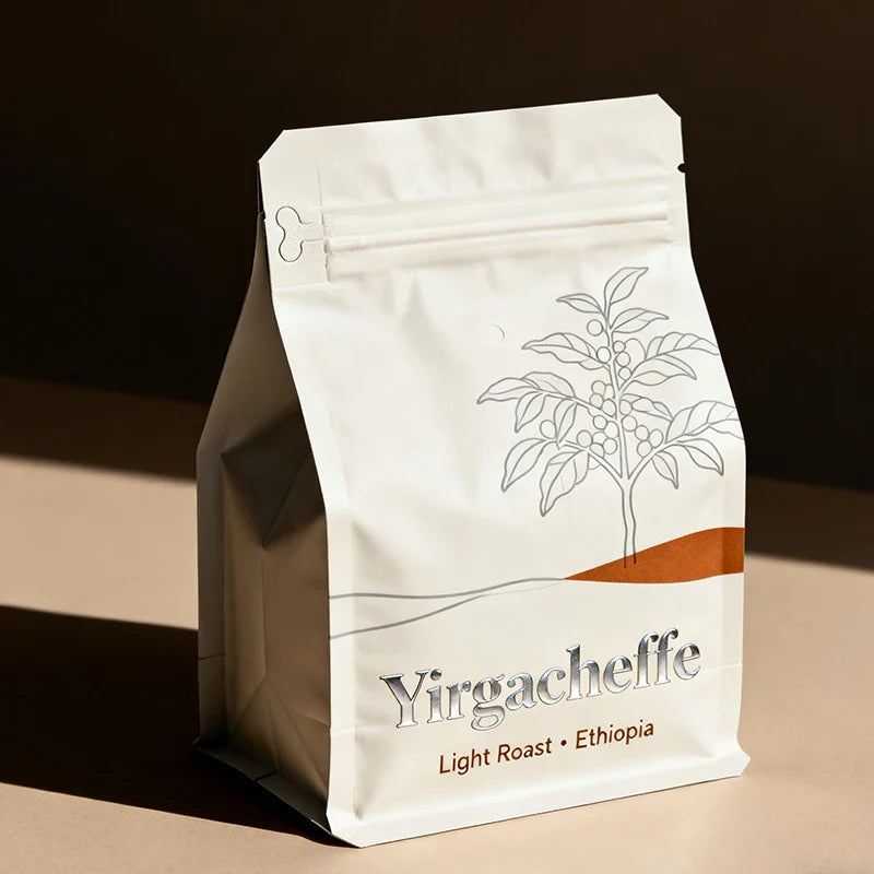 Custom Tea Coffee Quad Square Bottom Plastic Mylar Foil Eight Side Sealing Bags With Valve and Zipper