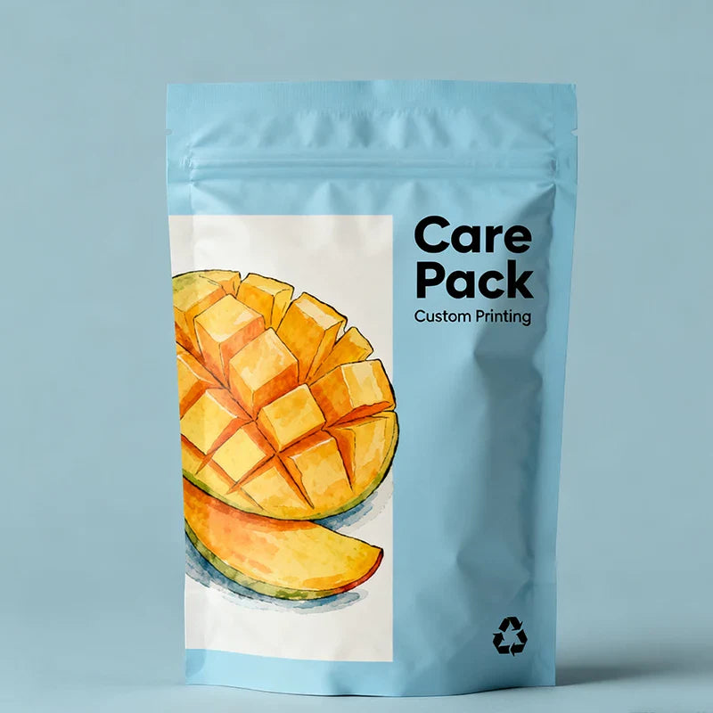 Wholesale Self-sealing Zip for Dry Fruits PE Plastic Bags Compostable Moisture Proof Snack Smell Proof Mylar Bag