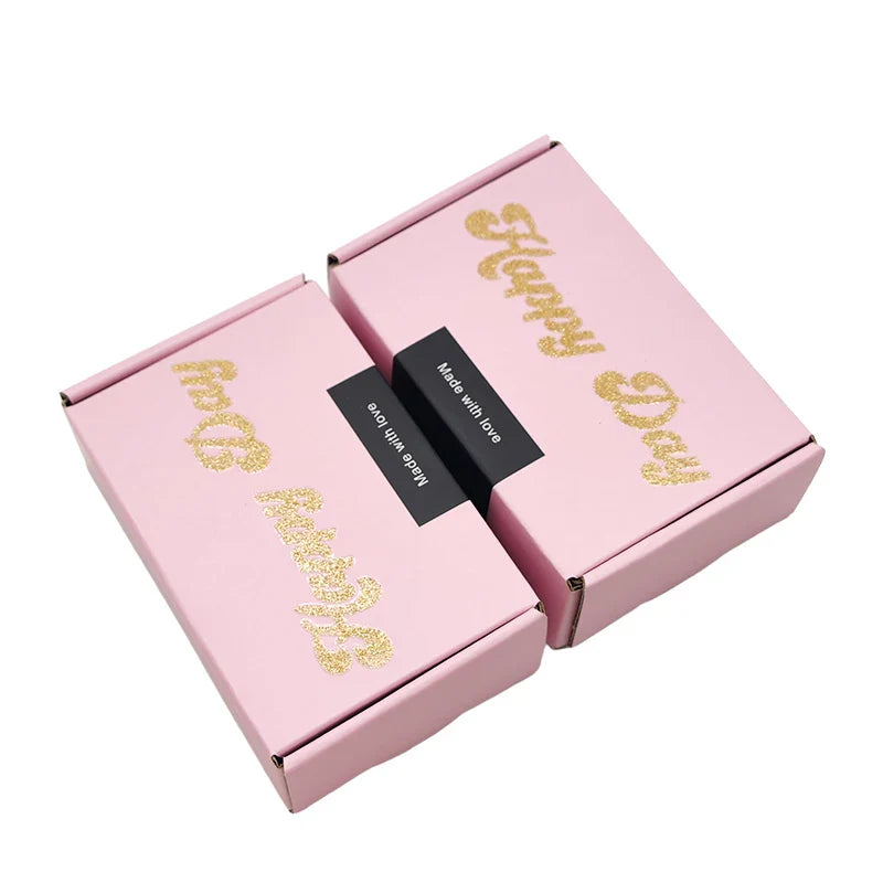 Customizable Corrugated Packaging Cosmetic Clothing Custom Logo Packaging Shoes Box for Mailer Shipping Carton Box with Handle