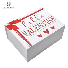 Custom Branded White Rigid Magnet Closure Gift Grey Board Cardboard Love Paper Box Magntique Packaging with logo for Packaging