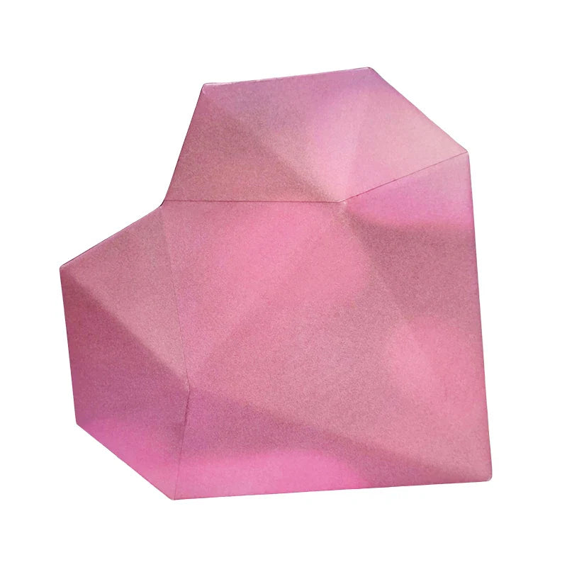 Wholesale Empty Large Jewelry Perfume pink Heart Cardboard Package Heart Shape Paper Packaging Gift Boxes with Custom logo