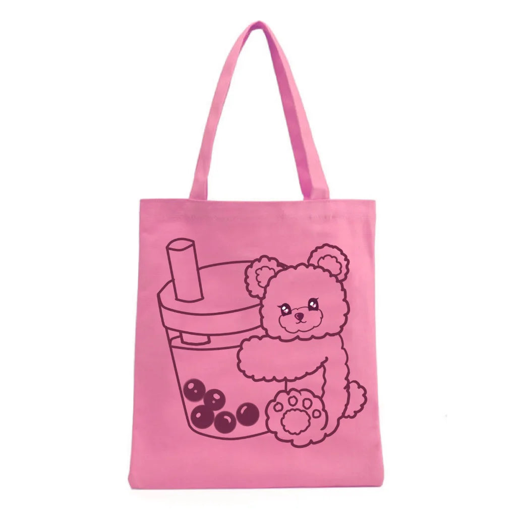 Customized Wholesale White Cotton Tote Bag With Logo High Quality Canvas Cotton Shoulder Tote Bag
