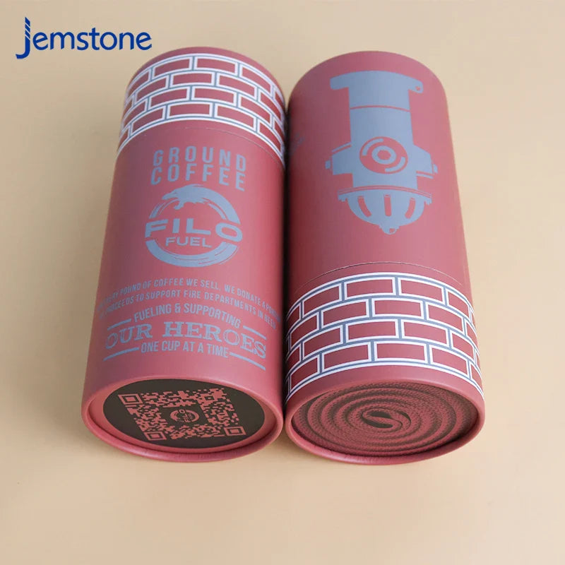 100% Recyclable Cardboard Liquor Whisky Wine Glass Bottle Tea Coffee Tee Wine Paper Round Tube Whisky Wine Bottle Gift Boxes