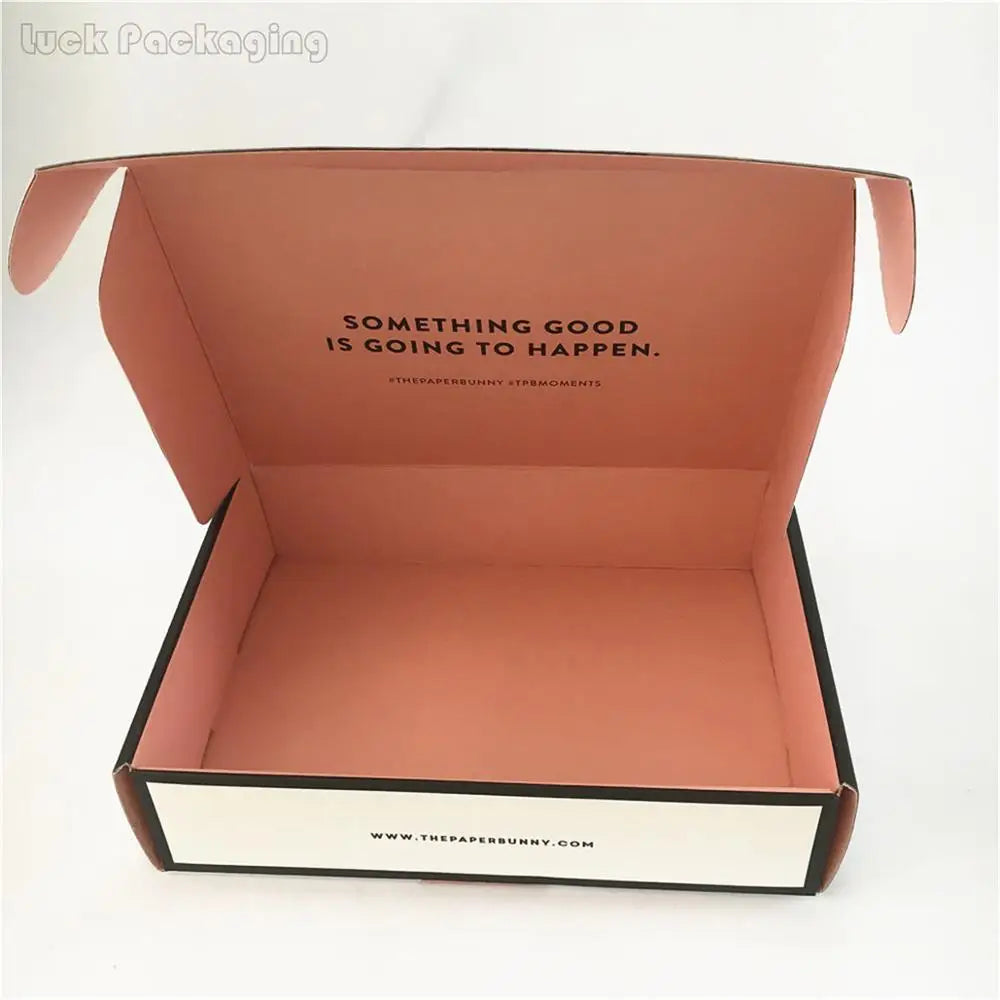 White logo Printed extra Large Rectangle Flat Heavy Duty Reusable Mailer Box Packaging Gift Shipping Box Hard