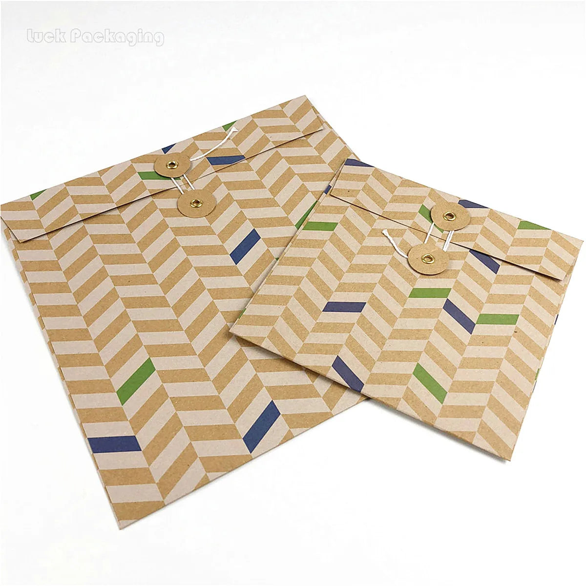 Customrecycled A4 Manila Plug-In Seal Envelope Cardboard Eco-Friendly Printing Kraft Brown Paper Mailing Packaging Envelops