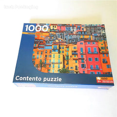 Dongguan Supplier Customized 1000 Pieces Jigsaw Puzzles Scenery City Picture Printing Cardboard Die Cutting Game for Paper