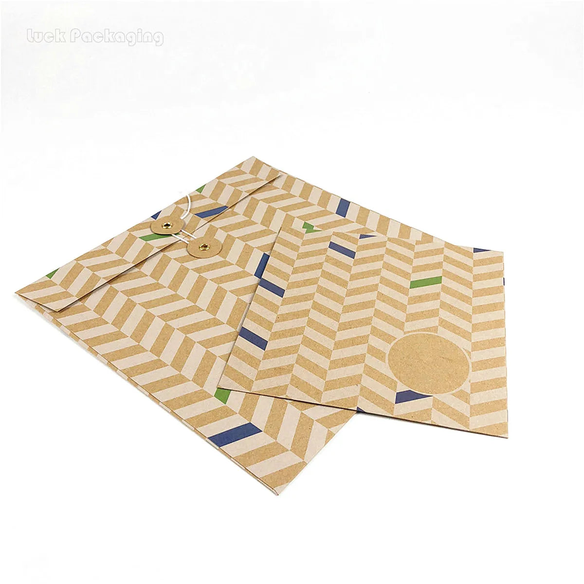 Custom Design Eco-Friendly Kraft Paper Large Shape Mailer Bags Flat Mailer Expandable Envelopes Packaging for Clothing Store