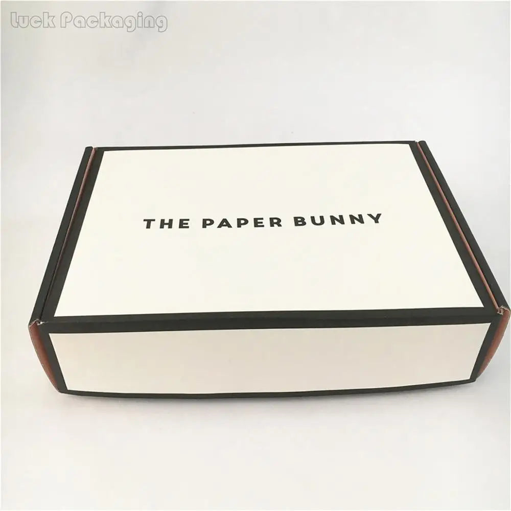 White logo Printed extra Large Rectangle Flat Heavy Duty Reusable Mailer Box Packaging Gift Shipping Box Hard