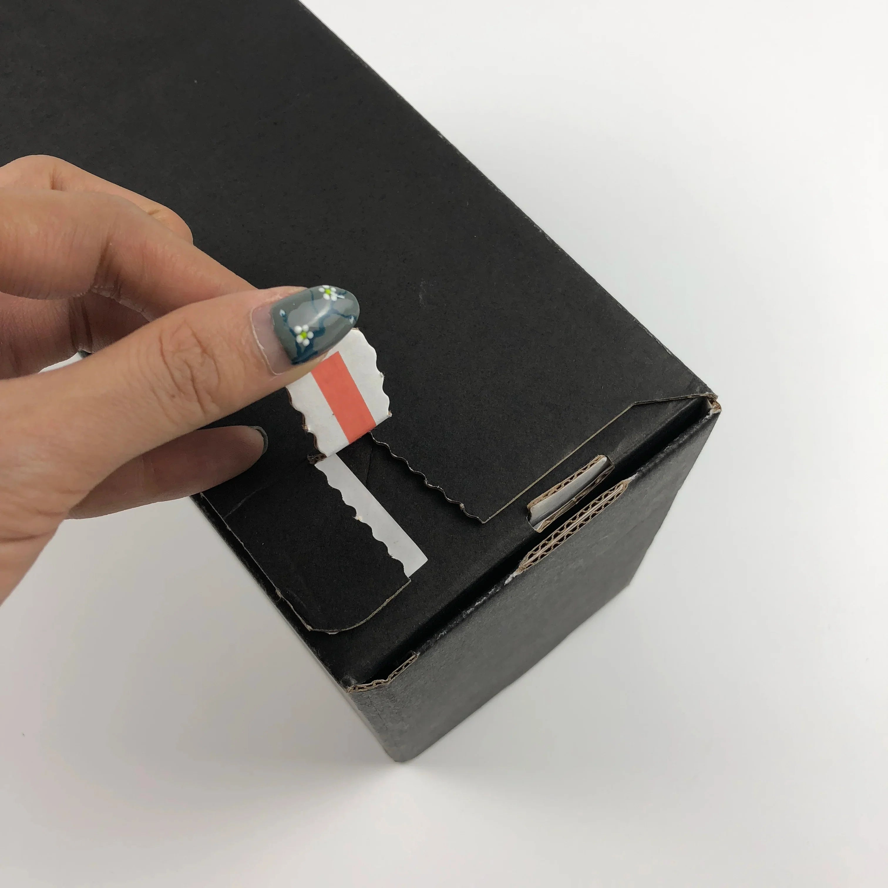 Custom logo Sticky Peel off Closure Ziplock Corrugated Cardboard Carton Packaging Shipping Boxes Mailer Box Carton Box