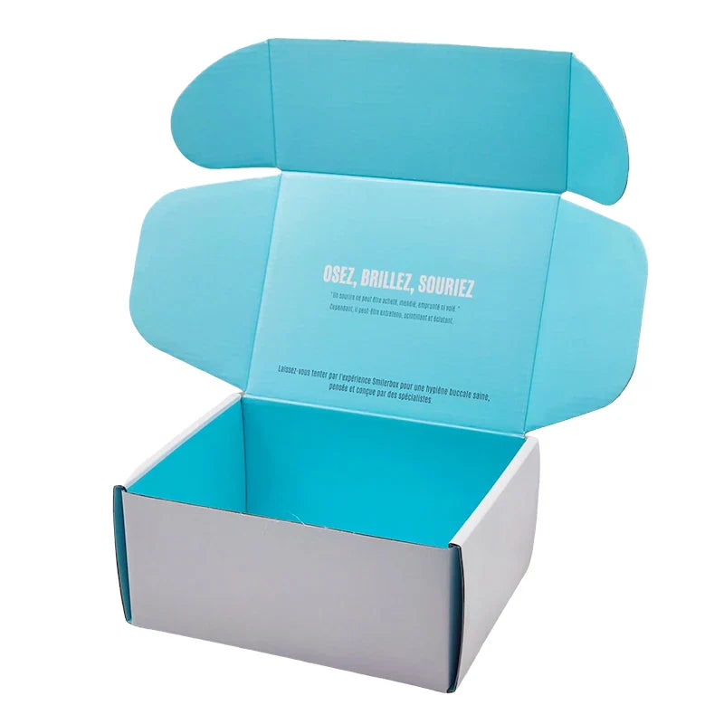 Custom Christmas Cookie Donut Cake Food Chocolate Gift Bule Shipping Cardboard Coated Paper Mailer Boxes With Logo Packaging