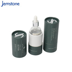 Custom Round Cosmetic Kraft Paper Tube Box Perfume Cardboard Tube Essential Oil Bottles Paper Packaging Tube With Eva