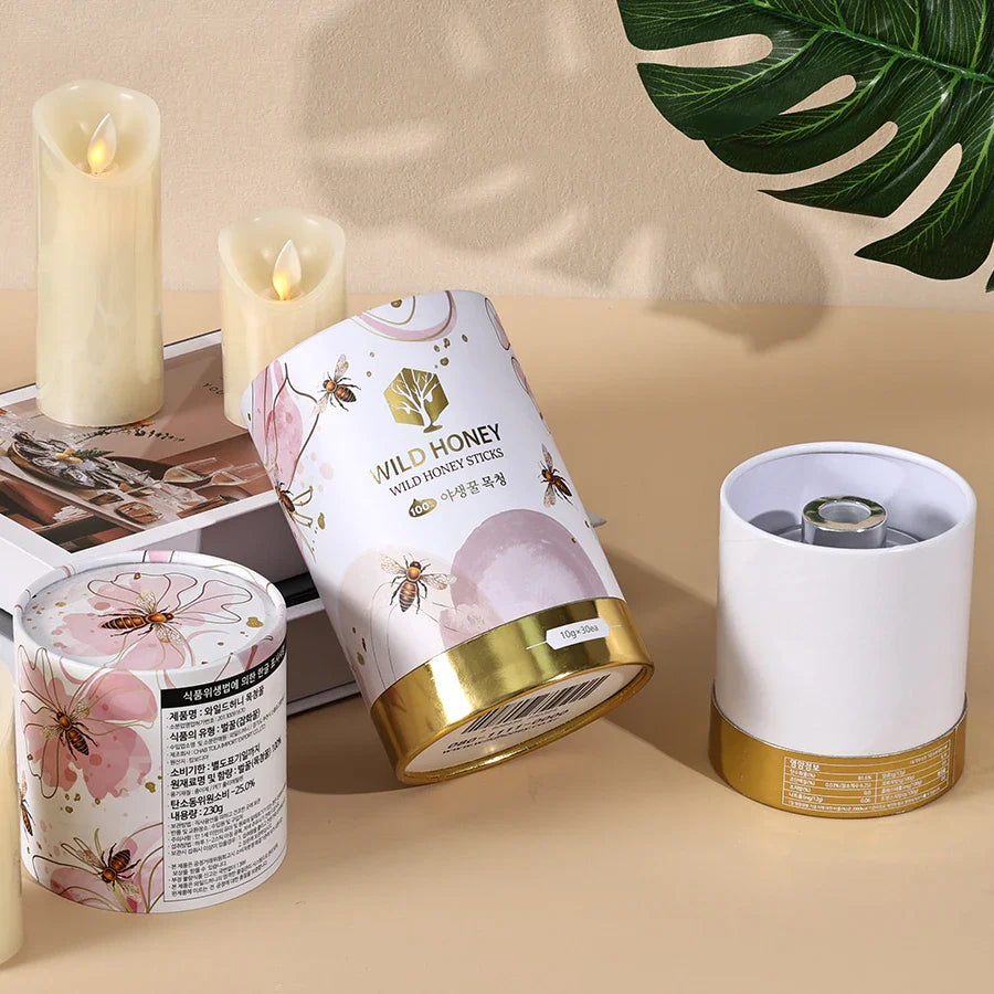 High Quality Cosmetics Cylinder Tube Box Cardboard Candle Paper Tube Gift Packaging