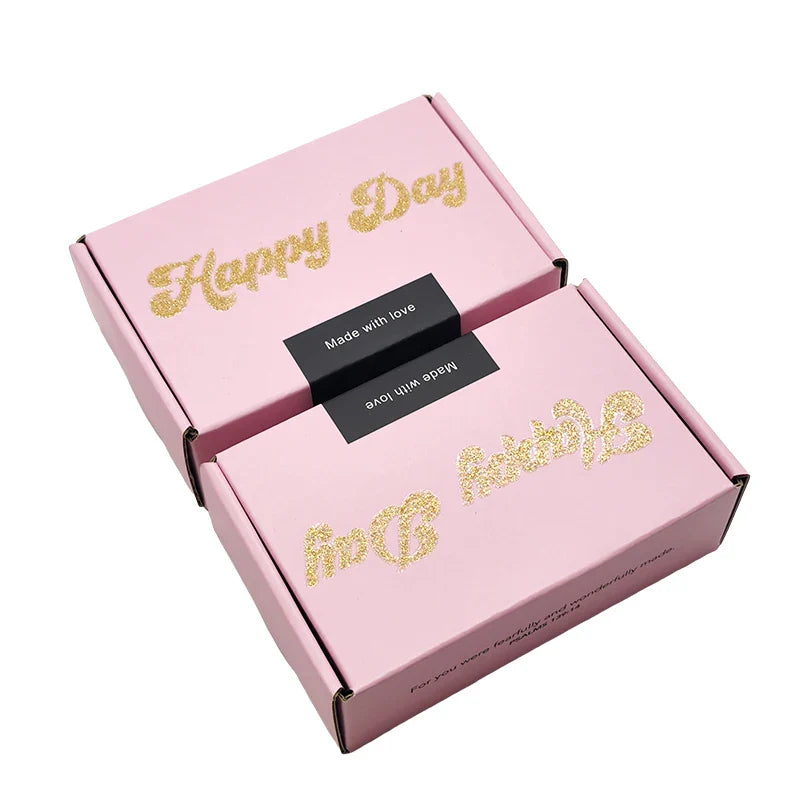 Customize Holographic Branded Cosmetics Cajas Personalizadas Corrugated Mailing Packaging Boxes with Custom logo