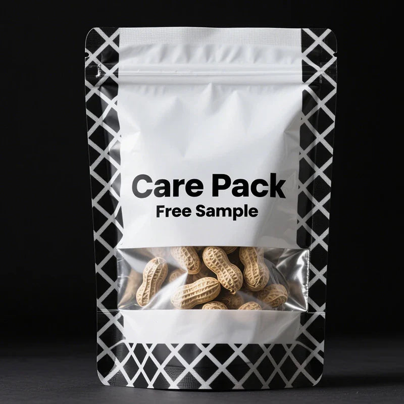 Customized 1 Pound Edible Mylar Food Doypacks Smell Proof Die Cut Stand up Pouches With Window