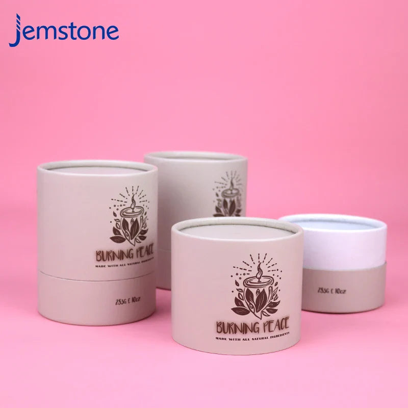 Custom Printed Food Grade Black Kraft Cardboard Tube Luxury Push up Tea Paper Tube Box Cylinder Packaging