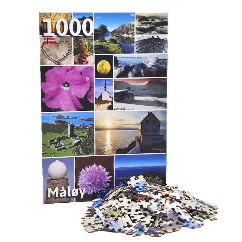 Wholesale Custom Printing Adults Jigsaw Puzzle Game 500-1000 Pieces Educational Toy Made Paper Manufactured Customized Puzzle